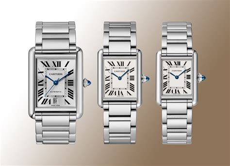 cartier tank automatic|cartier tank must size comparison.